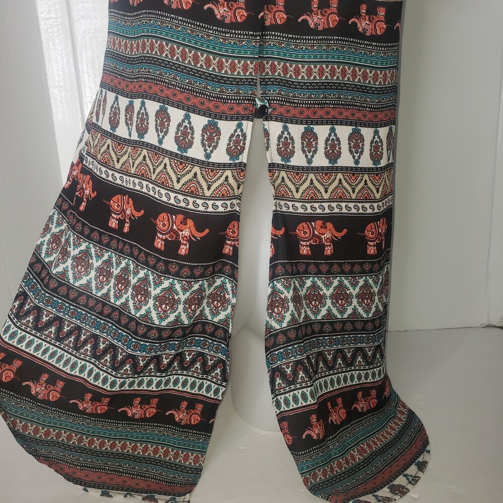 PINK ROSE India Print Tank Top with Slit Back Size Medium - Picture 3 of 8